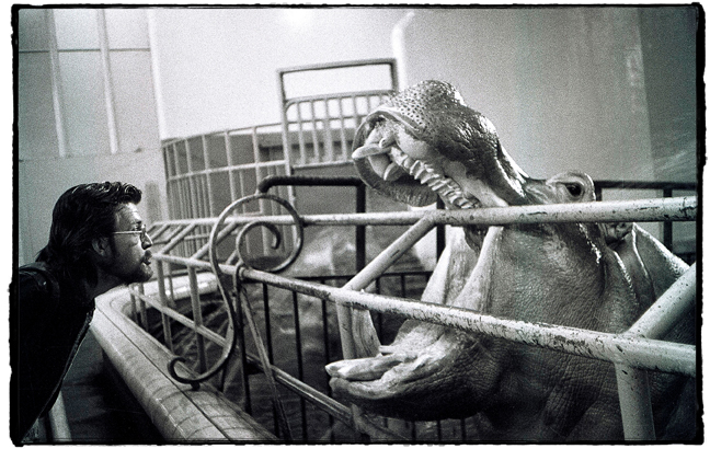 Chris Jordan with Hippo